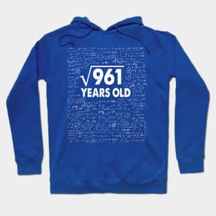 Square Root of 961 31th Birthday 31 Years Old Math Science Lover Gifts Nerdy Geeky Gift Idea Hoodie